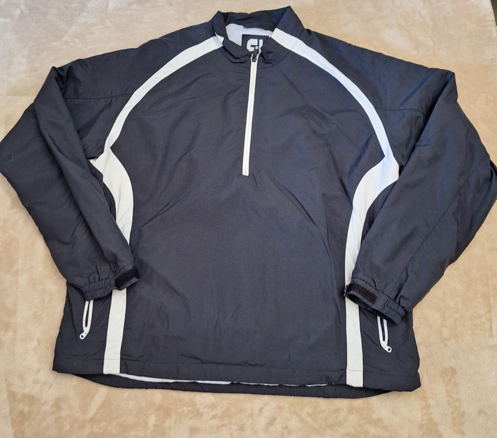 Foot Joy Windbreaker Man's XL Blue 1/4 Zip Scituate Country Club Embroidered